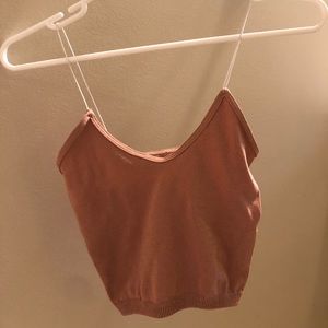 Free People Intimate Rose Gold Crop Top